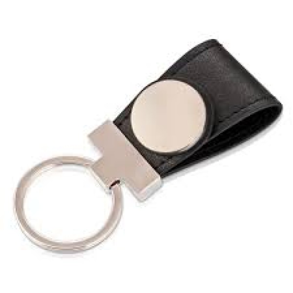 KEYCHAIN WITH CLICK BUTTON PU